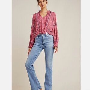 Citizens of Humanity Marion High Rise Bootcut Jeans with Raw Hem Size 27